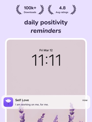 Self Love - Daily Affirmations iPad screenshot