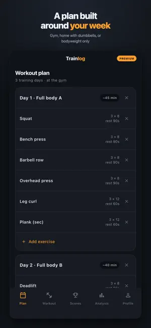 Trainlog: Workout Tracker screenshot 2