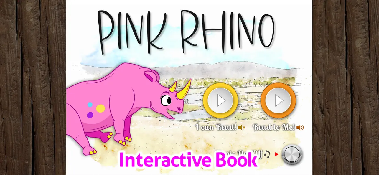 Screenshot #1 pour Pink Rhino - Kids Picture Book