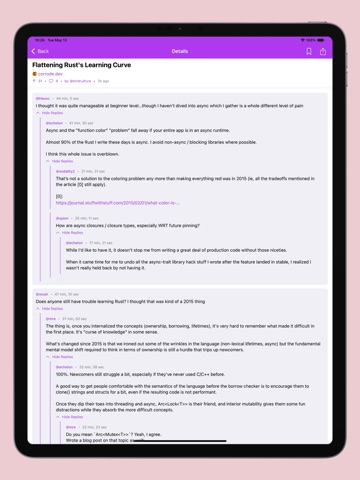 HackerReads ipad screenshot 2