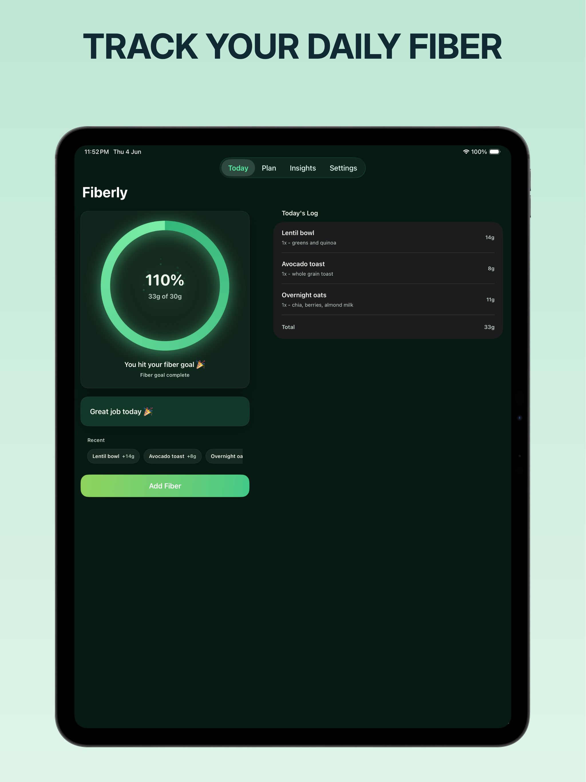 Fiber Tracker - Fiberly screenshot 9