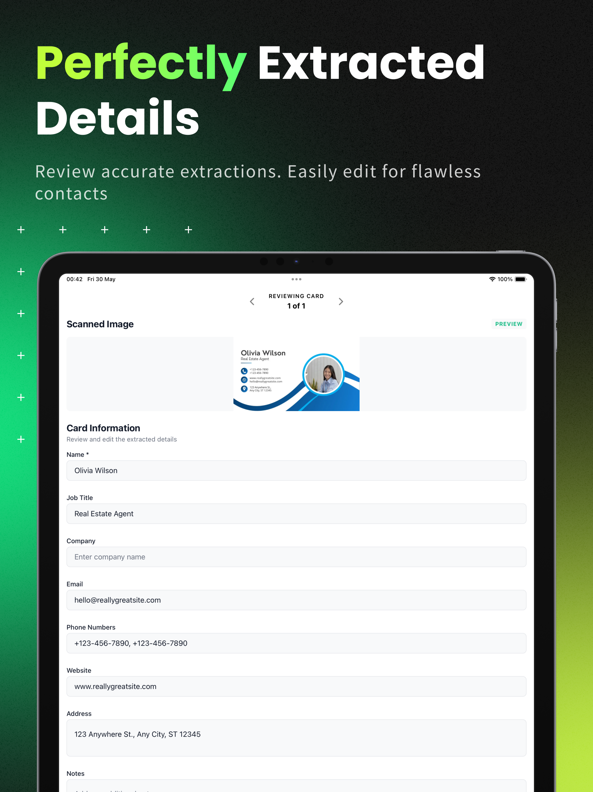 BizScan: Business Card Scanner