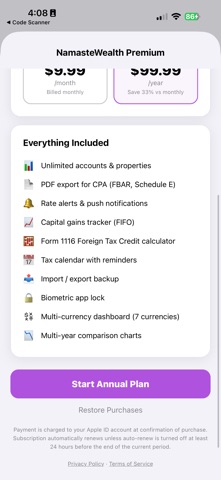 NamasteWealth screenshot