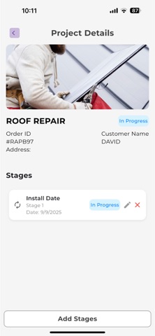 TCS Roofing iPhone screenshot