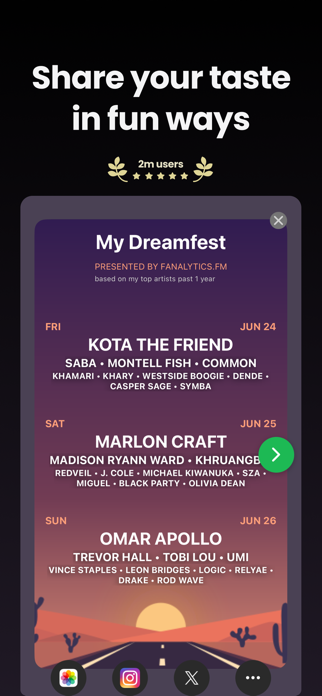 Fanalytics - Stats for Spotify Screenshot 1 of 4