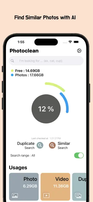 Photoclean : AI Photo Search screenshot 1