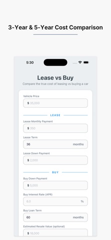 Lease vs Buy: Car Compare screenshot