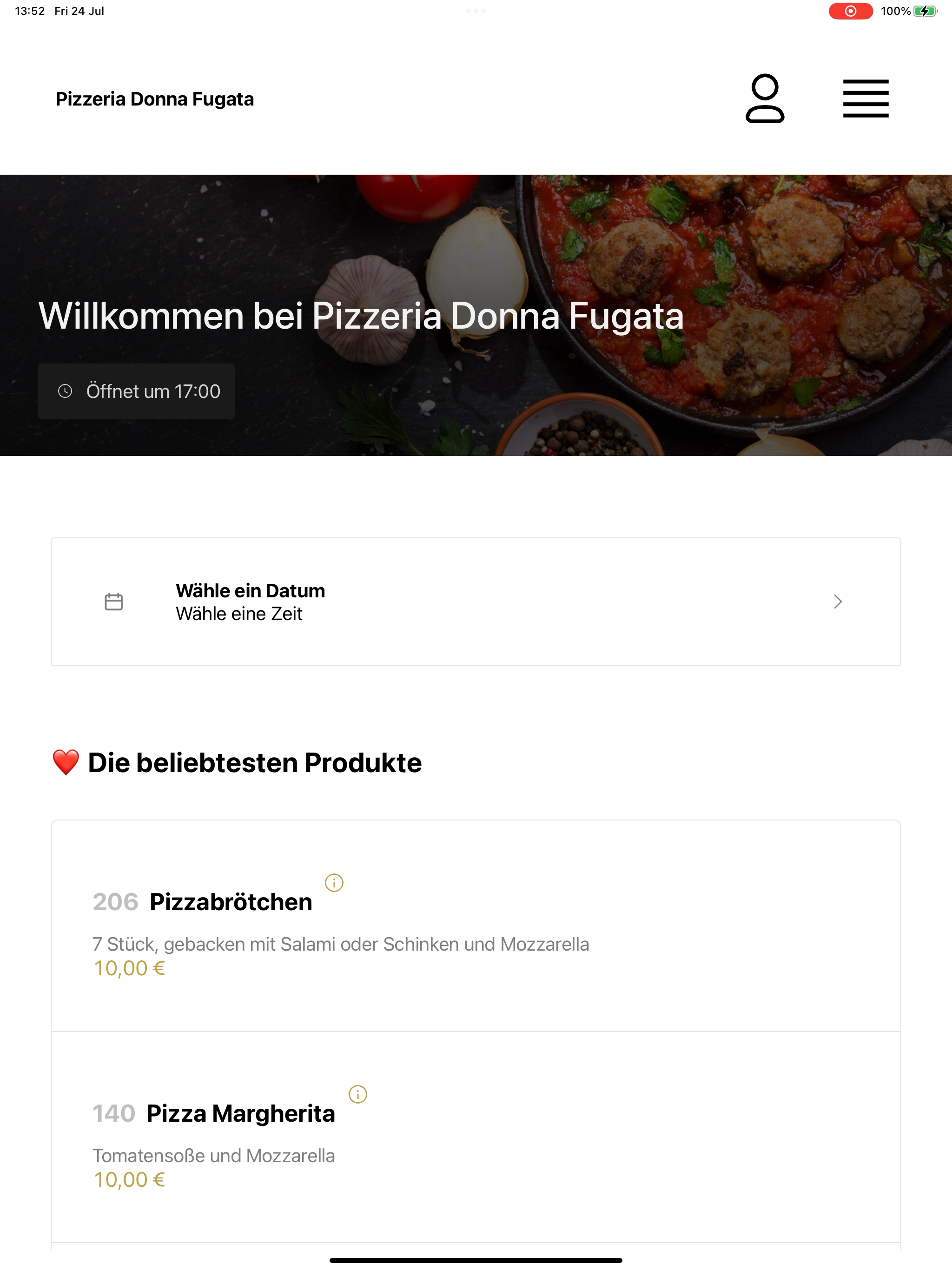 Pizzeria Donna Fugata screenshot 14