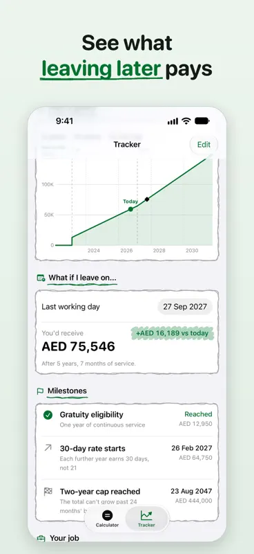 Gratuity Calculator : UAE screenshot 5 of 10