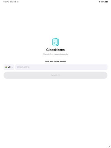 ClassNotes - Share Notes iPad screenshot