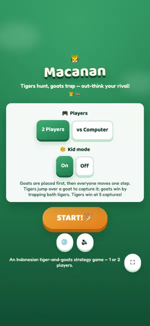 Macanan: Tiger & Goats screenshot 1