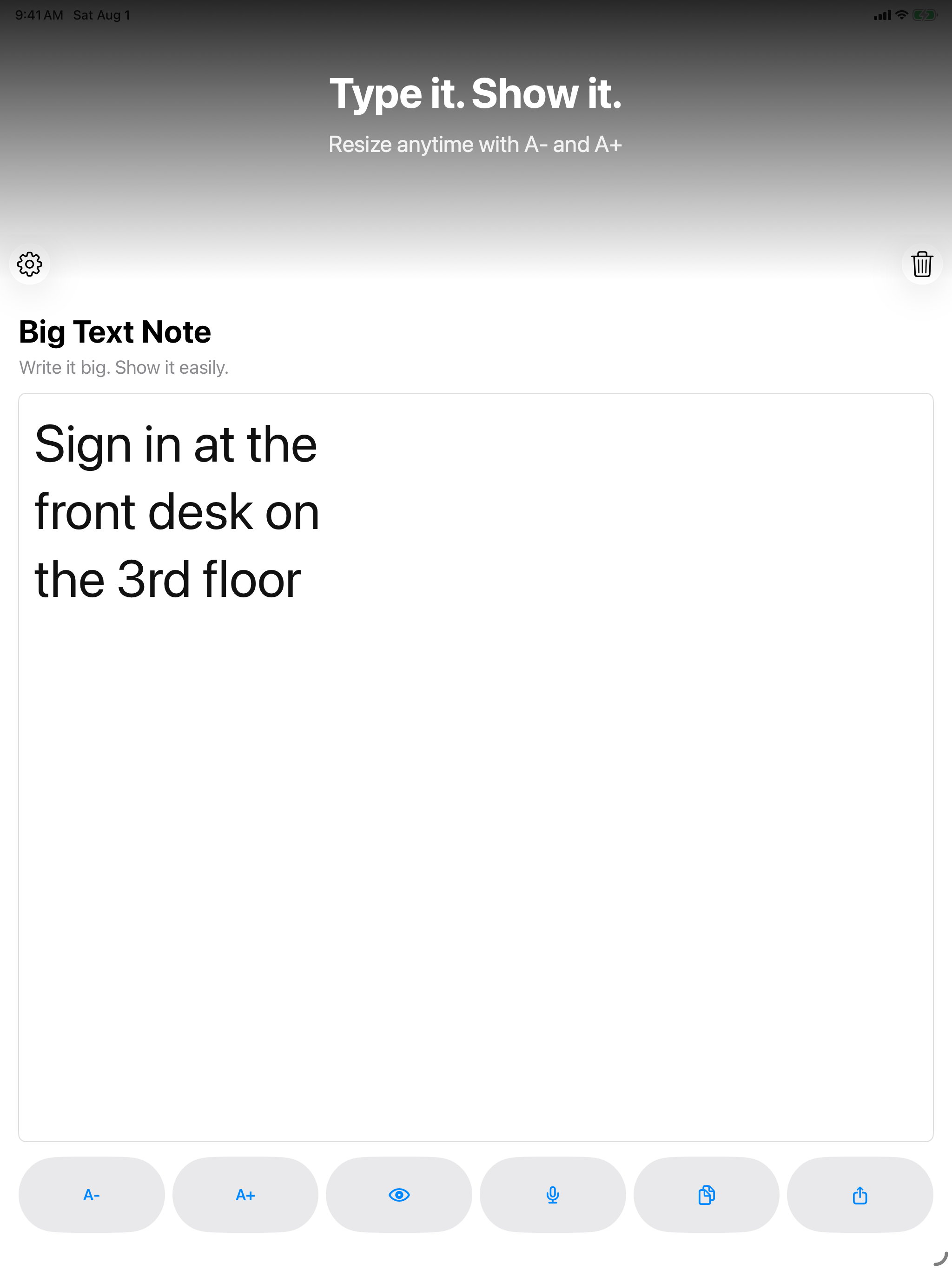 Big Text Note screenshot 17