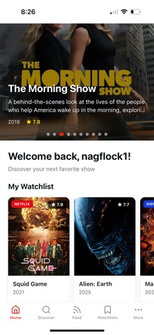 Flock - Watchlist Sharing App screenshot