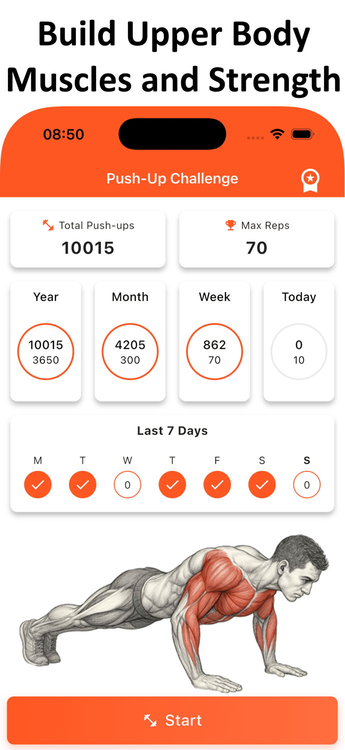 Push Up Home Workout Challenge