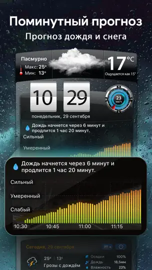 Скриншот Погода Партнер: Прогноз погоды на iPhone 3