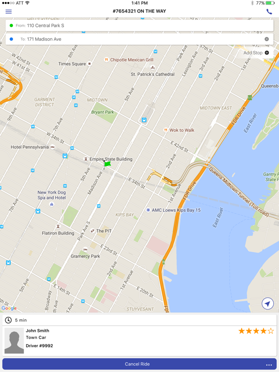 510 Car Service iPad screenshot 5 - Travel app
