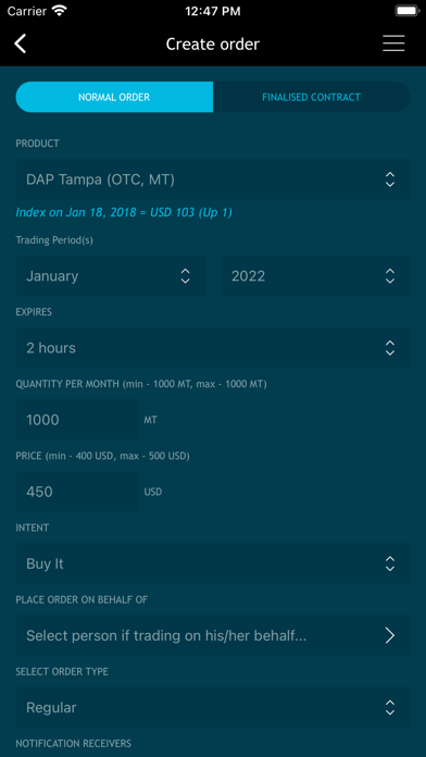 Direct Hedge Markets Screenshot