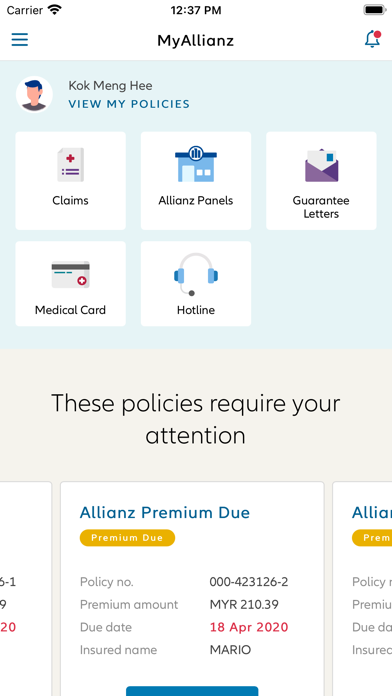 Screenshot #2 pour MyAllianz MY