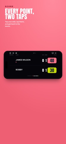 RallyScore: Tennis & Padel iPhone screenshot