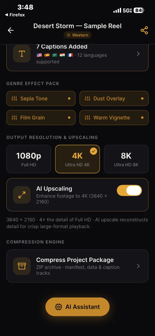 Screenshot #3 pour Starlight Movie Creator Pro