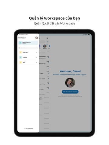 Base Workplace iPad screenshot