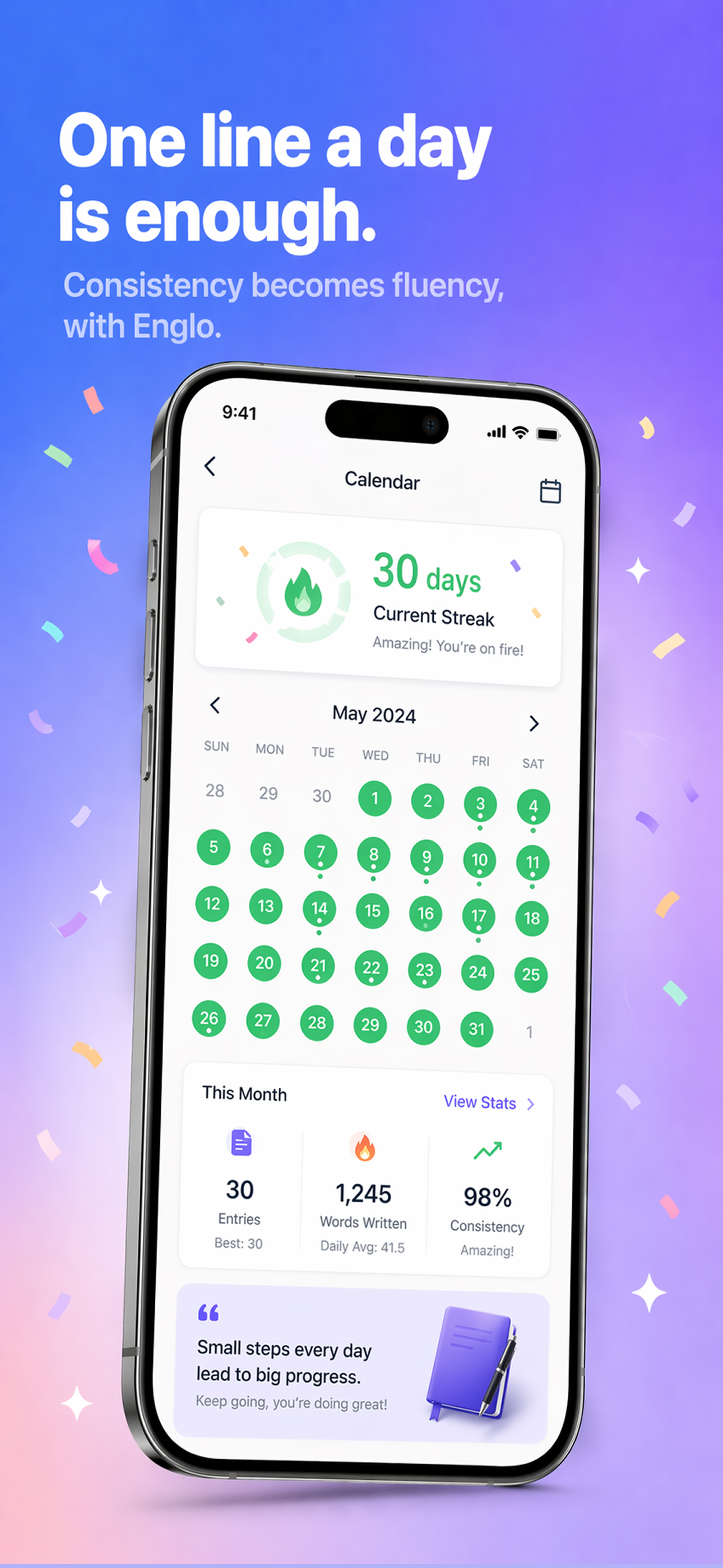 Englo - AI Language Diary App screenshot 5