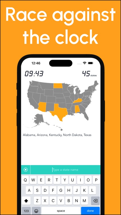 Geography Map Game: 50 States