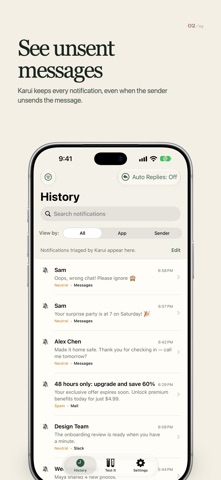 Karui Notifications Screenshot 2 of 3