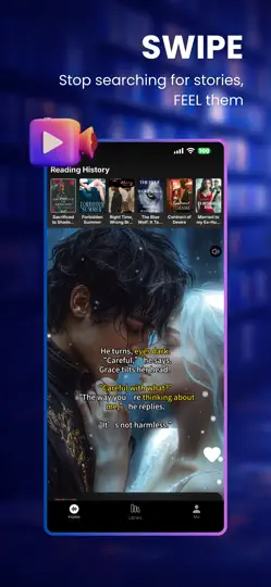Screenshot von Vibe Reads: Novels & AI Reels auf dem iPhone 6