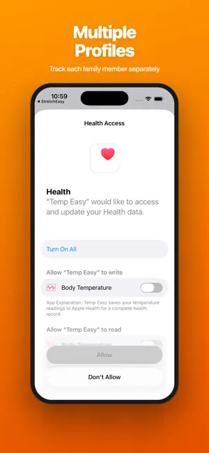 Temp Easy - Fever Tracker screenshot 2