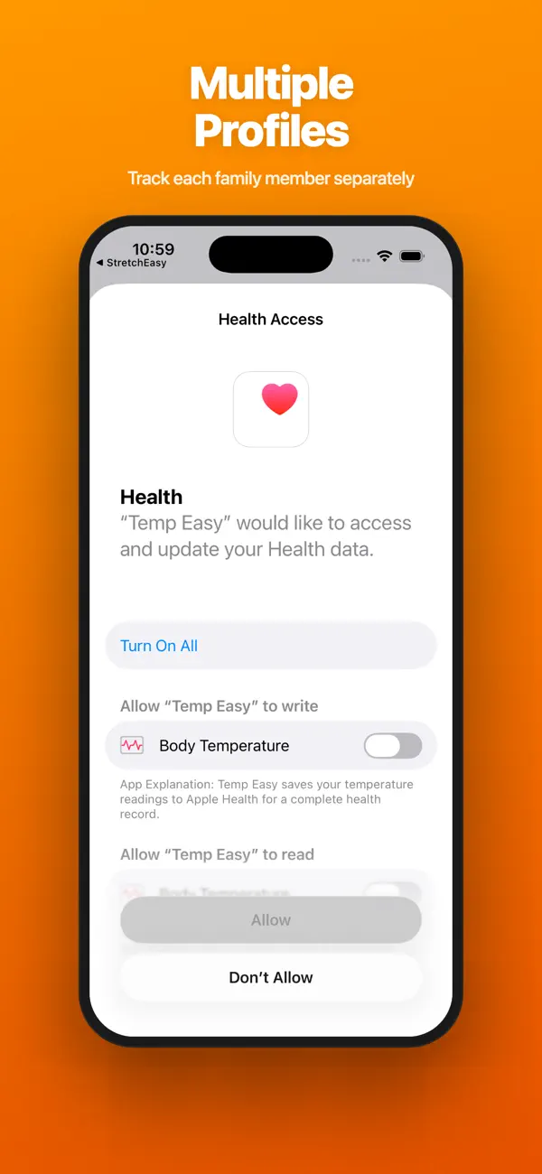 Screenshot #2 pour Temp Easy - Fever Tracker
