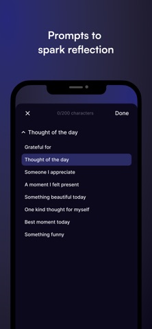 Glimpse. Gratitude Journal iPhone screenshot