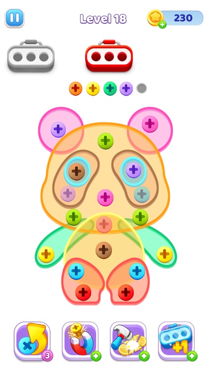 Nut Screw Jam Puzzle