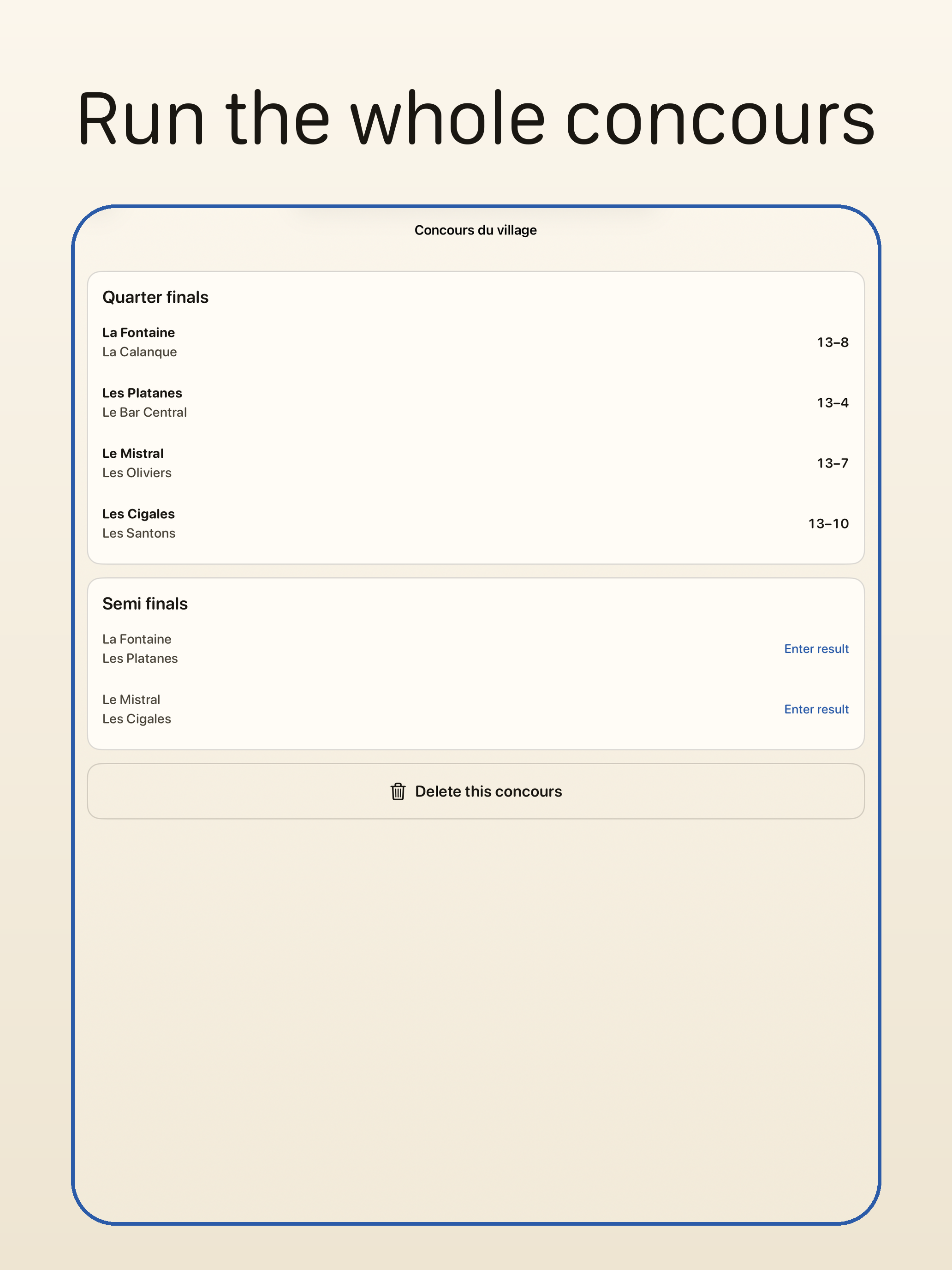 Petanque & Bocce Score Keeper screenshot 10
