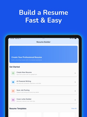 Resume Ladder iPad screenshot
