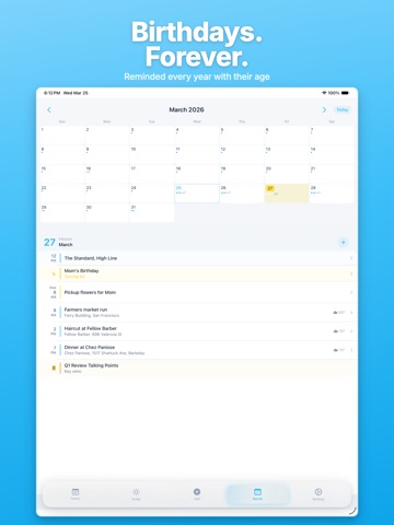 Composed - AI Daily Planner iPad screenshot