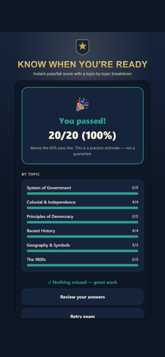 US Citizenship Test 2026 Study Screenshot 2 of 8