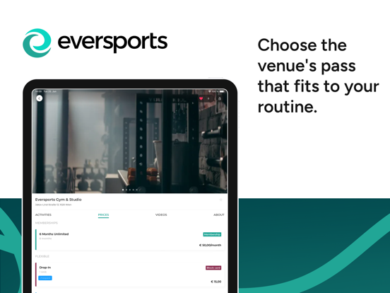 EVERSPORTS Book & Find Sports iPad screenshot 5 - Health & Fitness app