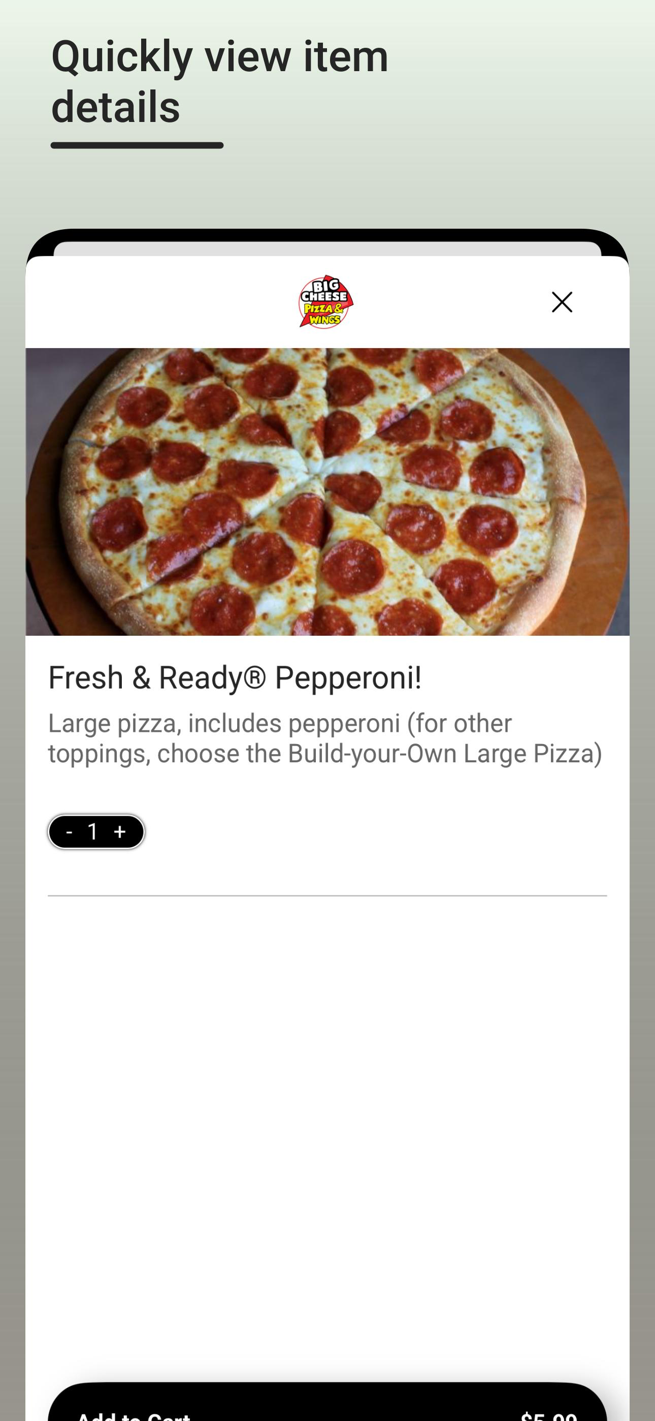 BIG Cheese Pizza & Wings
