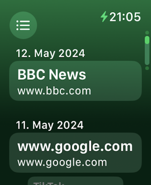 ‎Watch browser . Screenshot