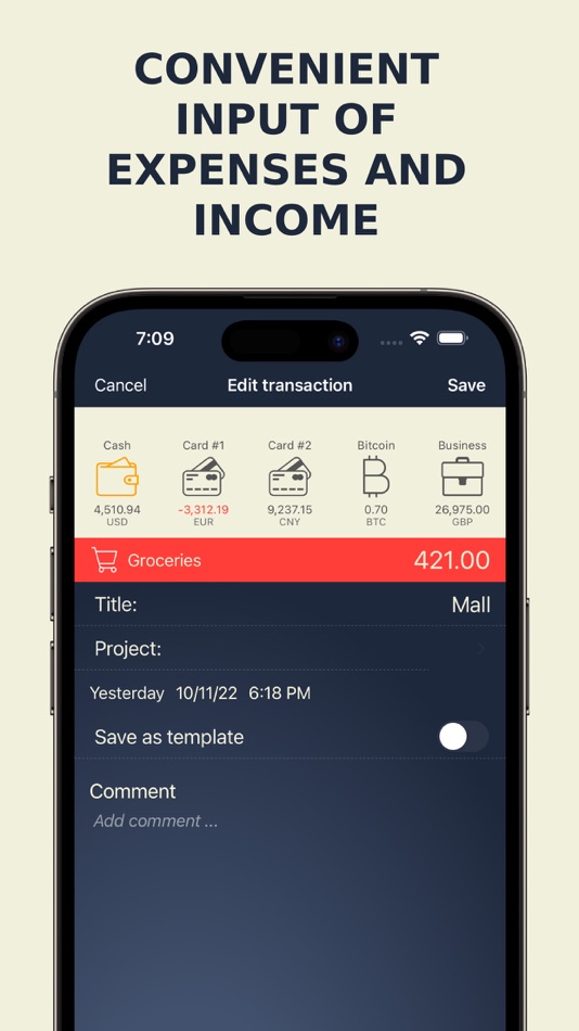 #7. MoneyBe (iOS) By: Dmytro Obertynskyi