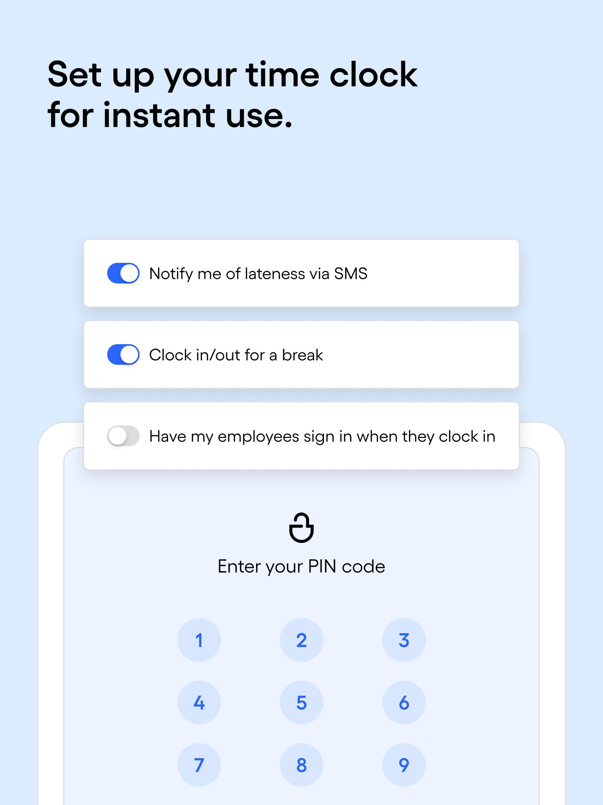 Skello: time clock
