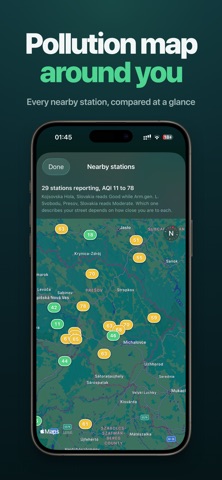 Air Quality & AQI iPhone screenshot
