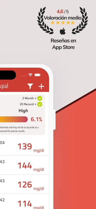 iGluPal - Monitor de Glucosa screenshot 2 of 8