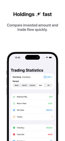 Toffs: Trade & Dividend Log iPhone screenshot