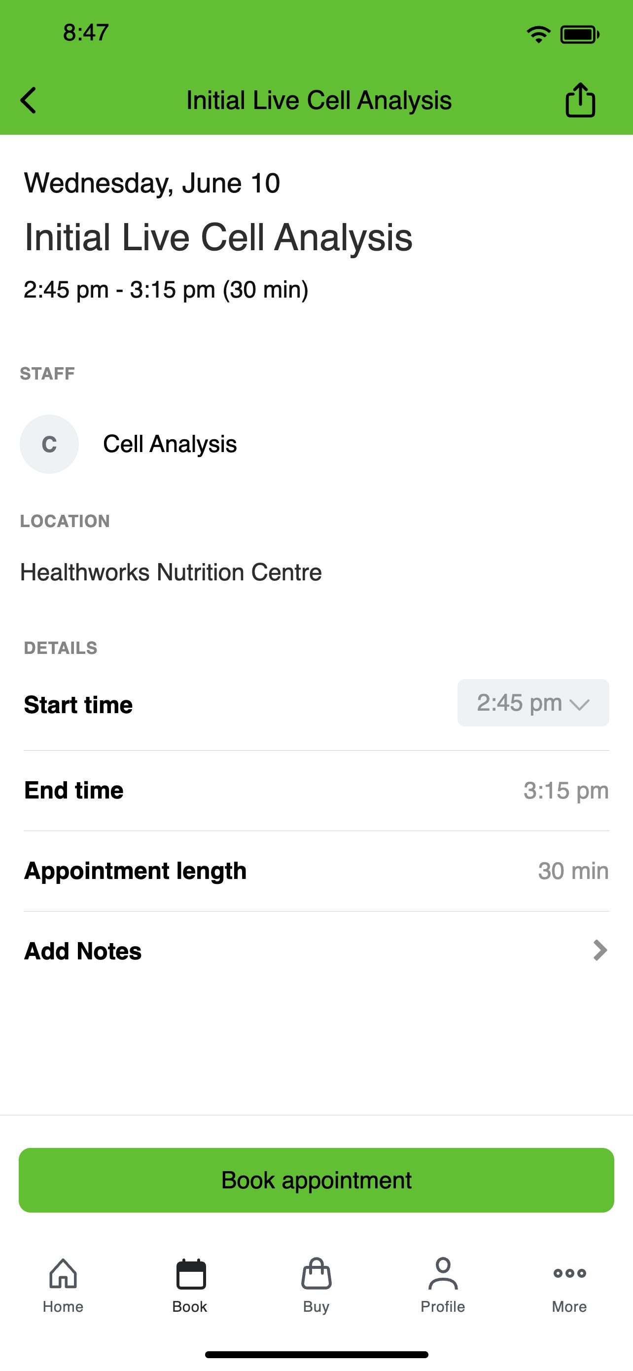 Healthworks Nutrition Centre screenshot 3