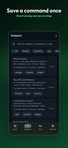 ShellPilot: SSH & Snippets Screenshot 1 of 5