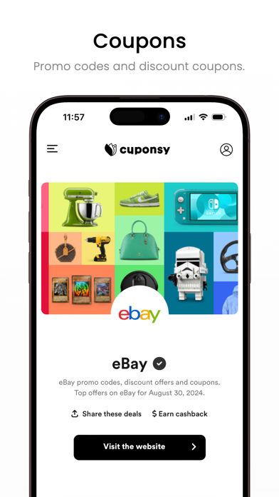 Cuponsy: Coupons and Cashback Screenshot