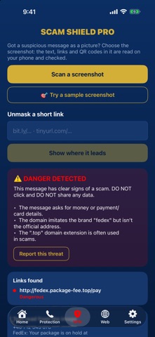 CYBER3 - Anti-Scam Protection screenshot 6