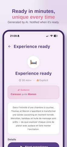 Caresse: Intimate AI Audio iPhone screenshot